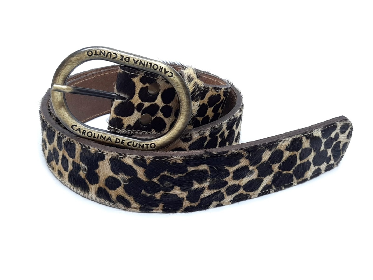 Animal Print Leather Belt Belts
