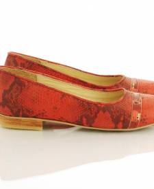 Leather Loafers Red