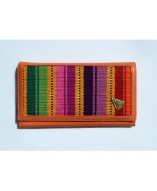 Ladys Wallet Dalhia Orange With Aguayo