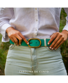 Turquoise Leather Belt