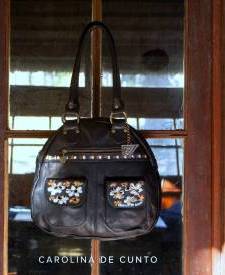 Leather Handbag Juana Black A P