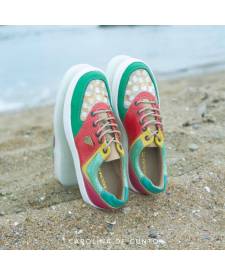 Sneakers cuero Dakota multicolor 