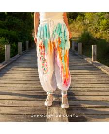 Joggers with art Carolina De Cunto  