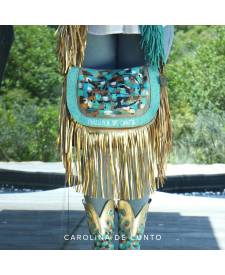 Cassia Handbag With Art and Fringes