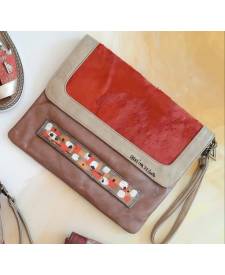 Olie Leather Clutch 