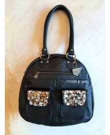 Leather Handbag Juana Black A P