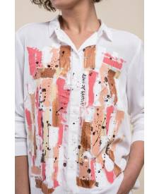 Camisa Kaori con arte 