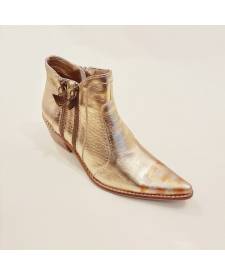 Bota De Cuero Eva Gold 