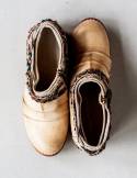 Leather boots Maka ivory