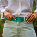 Turquoise Leather Belt