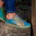 Sneakers De Cuero Dasha Blue