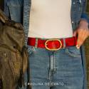 Red Leather Belt