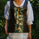 Leather vest with art Navajo 